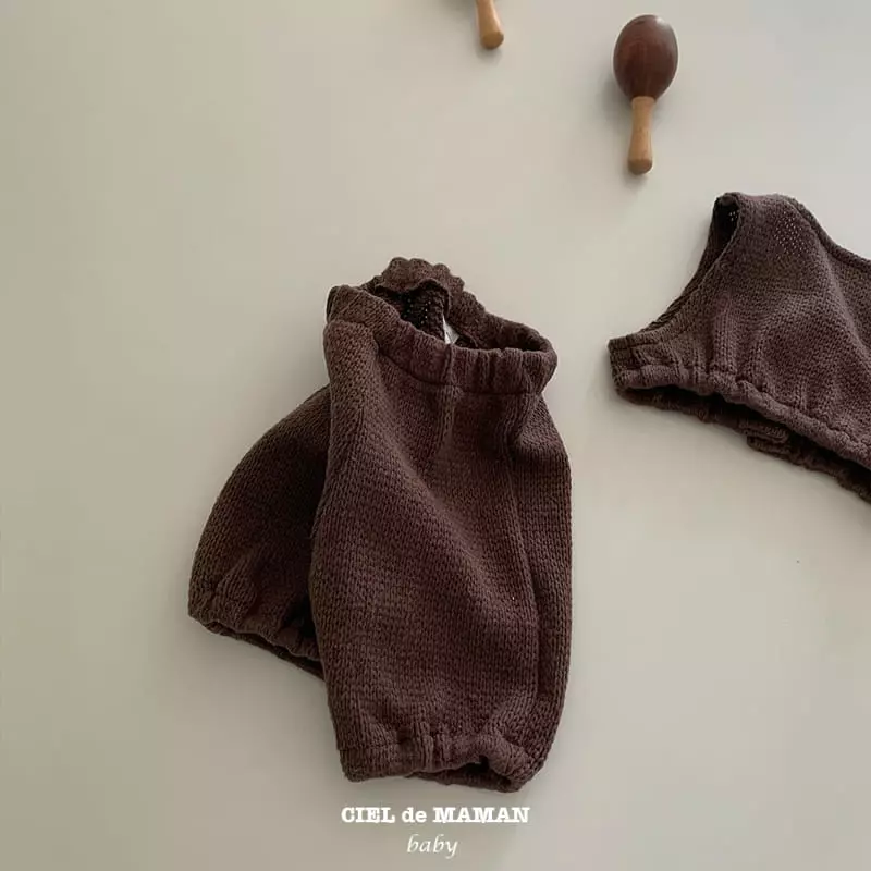 Ciel De Maman - Korean Baby Fashion - #babyootd - Quilting Top Bottom SET - 8