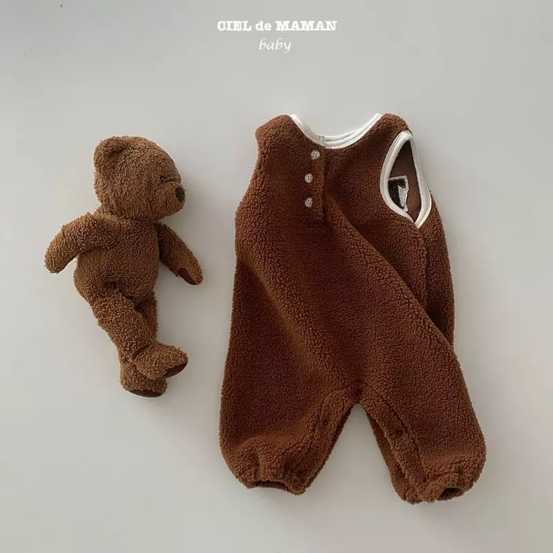 Ciel De Maman - Korean Baby Fashion - #babyootd - Teddy Bbogle All-in One - 6