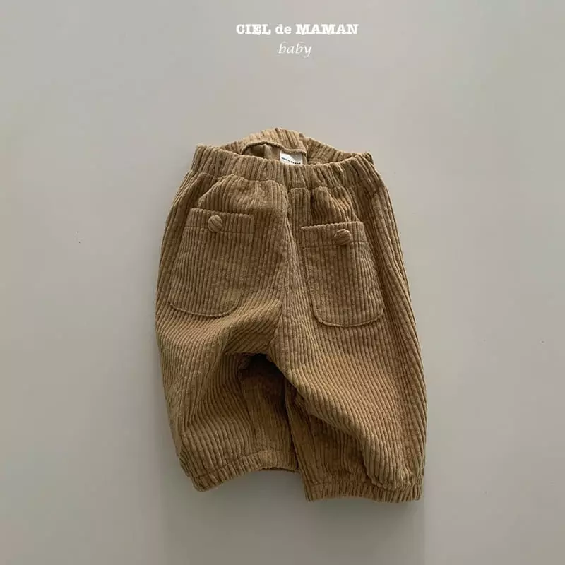 Ciel De Maman - Korean Baby Fashion - #babyootd - Bean Button Pants - 4