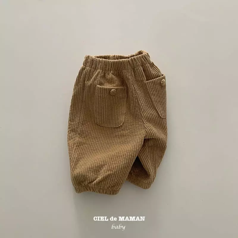 Ciel De Maman - Korean Baby Fashion - #babyoutfit - Bean Button Pants - 5