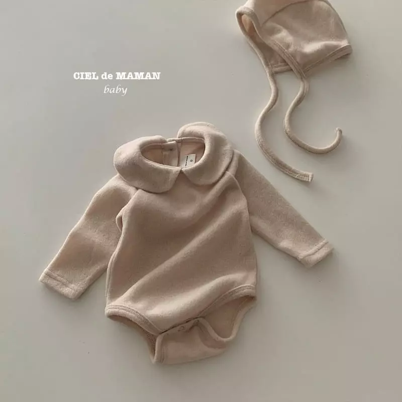 Ciel De Maman - Korean Baby Fashion - #babyoutfit - Dong bonnet Bodysuit - 3