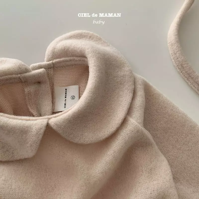 Ciel De Maman - Korean Baby Fashion - #babyoutfit - Dong bonnet Bodysuit - 4