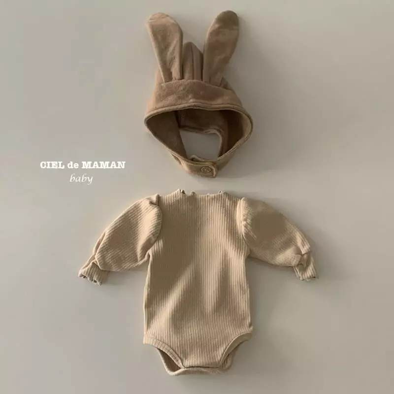 Ciel De Maman - Korean Baby Fashion - #babyoutfit - Shelly Rib Bodysuit - 2