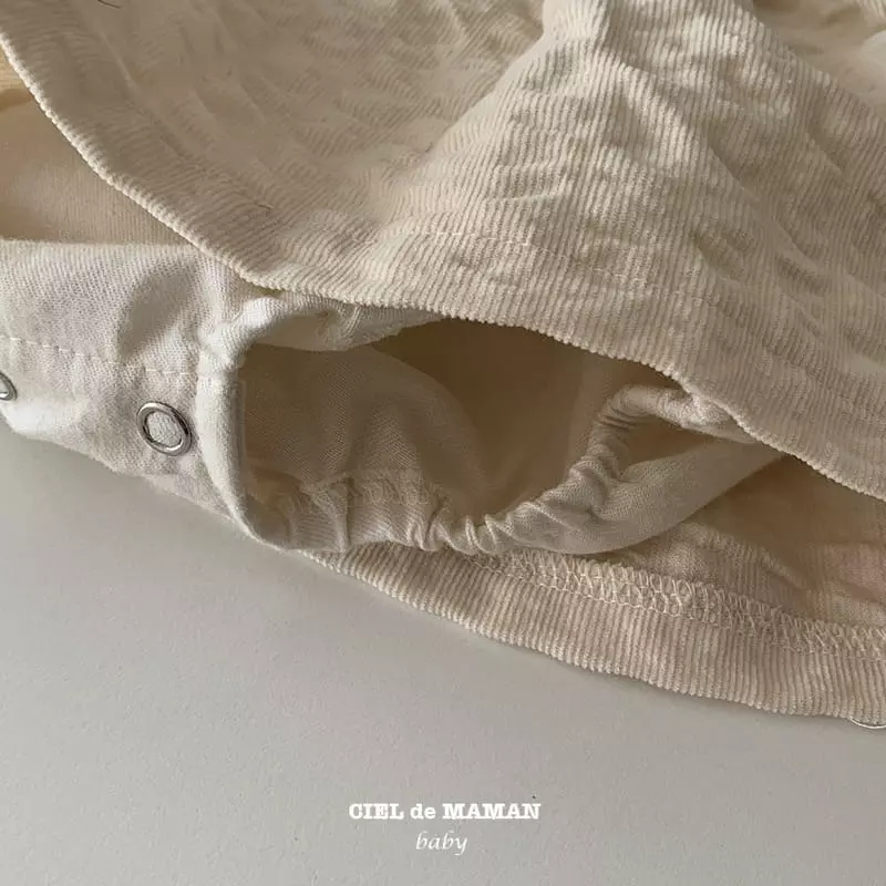 Ciel De Maman - Korean Baby Fashion - #babyoutfit - Rib Frill Bodysuit - 6