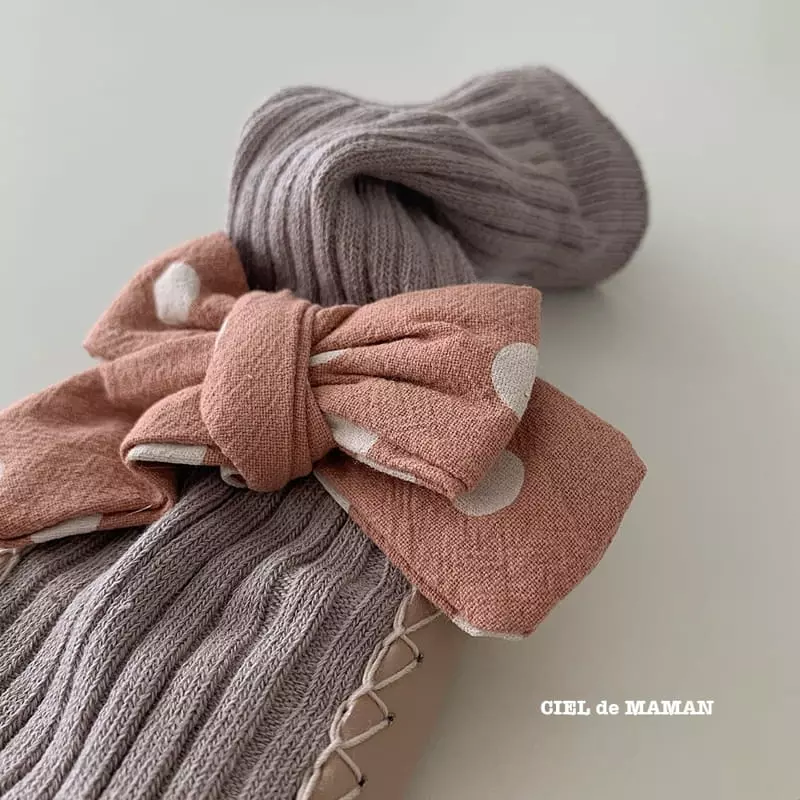 Ciel De Maman - Korean Baby Fashion - #babyoutfit - Ribbon Socks - 6