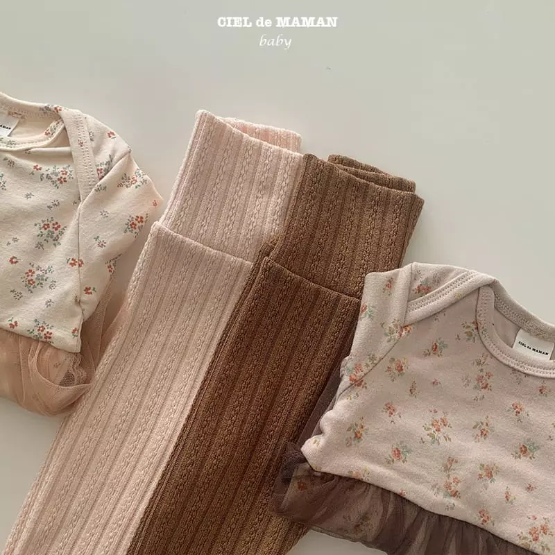 Ciel De Maman - Korean Baby Fashion - #babyoutfit - Shalal Skirt Bodysuit - 8