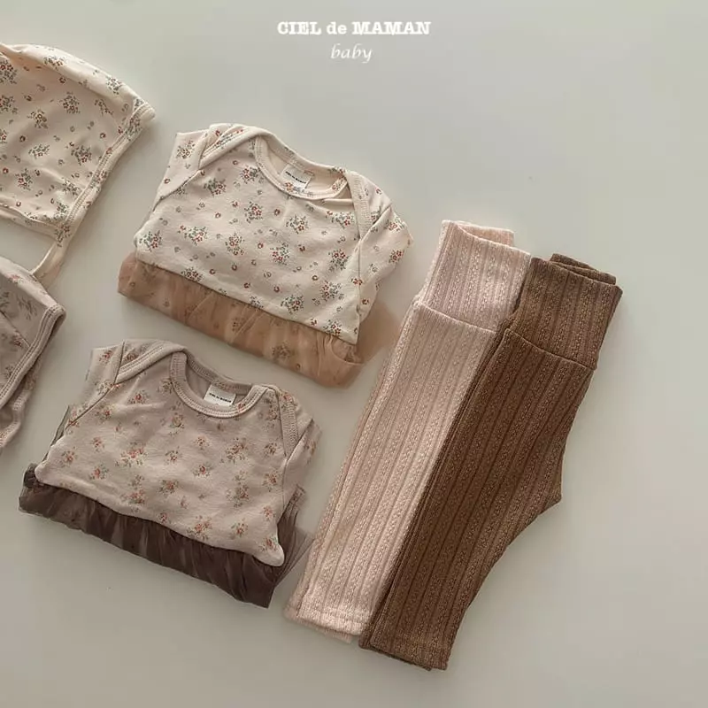 Ciel De Maman - Korean Baby Fashion - #babyoutfit - Shalal Skirt Bodysuit - 9