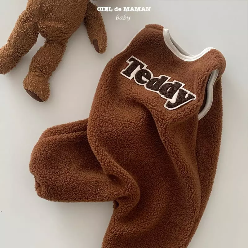Ciel De Maman - Korean Baby Fashion - #babyoutfit - Teddy Bbogle All-in One - 7