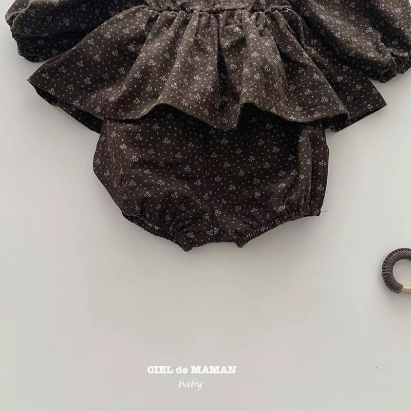 Ciel De Maman - Korean Baby Fashion - #babywear - Peach Blouse Set - 3