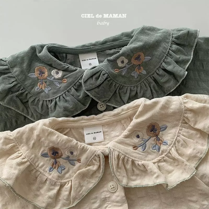 Ciel De Maman - Korean Baby Fashion - #babywear - Rib Frill Bodysuit - 8