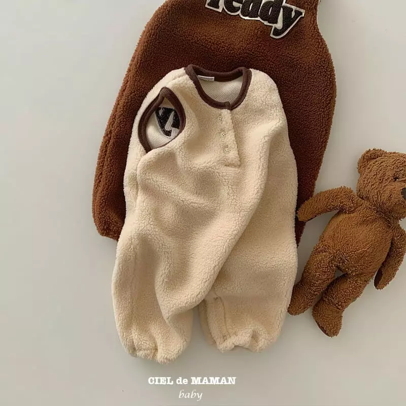 Ciel De Maman - Korean Baby Fashion - #babywear - Teddy Bbogle All-in One - 9