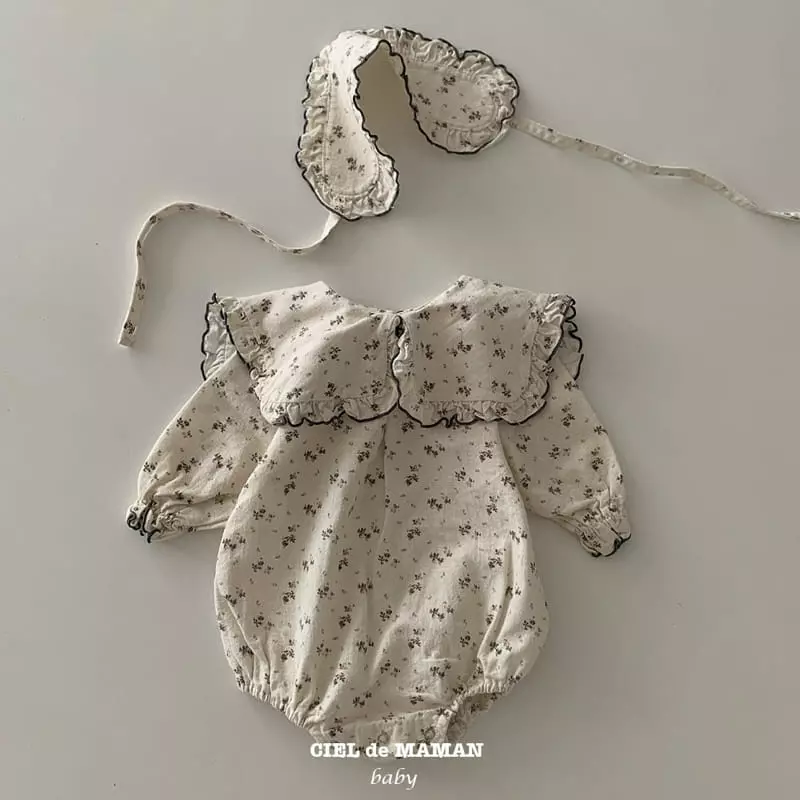 Ciel De Maman - Korean Baby Fashion - #onlinebabyboutique - Sailor Frill Bodysuit - 5
