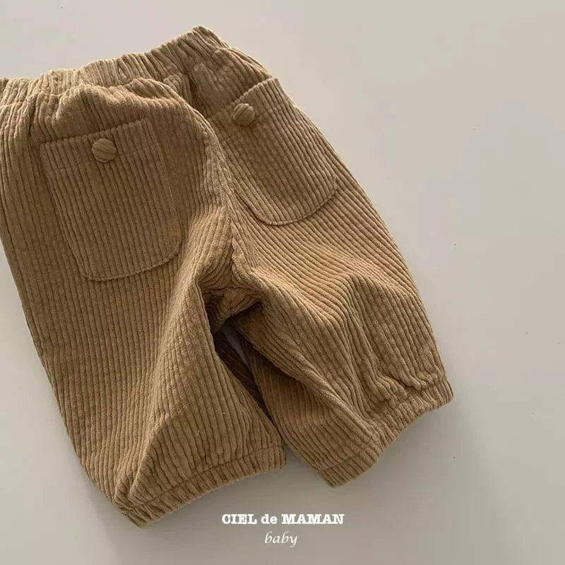 Ciel De Maman - Korean Baby Fashion - #onlinebabyboutique - Bean Button Pants - 7