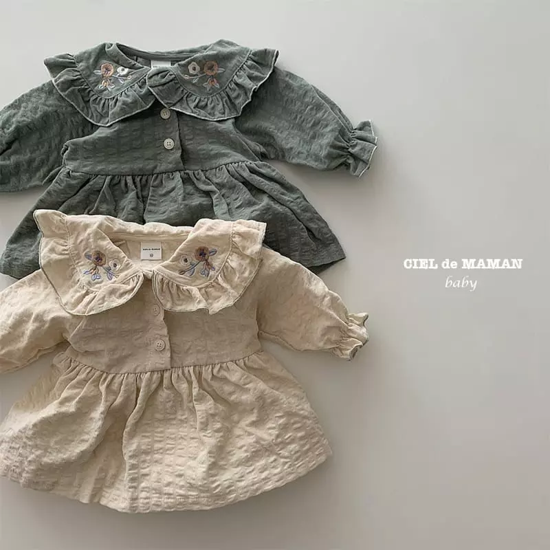 Ciel De Maman - Korean Baby Fashion - #onlinebabyboutique - Rib Frill Bodysuit - 9