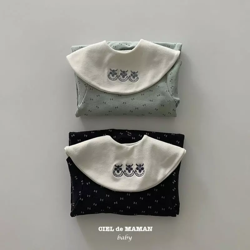 Ciel De Maman - Korean Baby Fashion - #onlinebabyboutique - Bib Bodysuit - 8