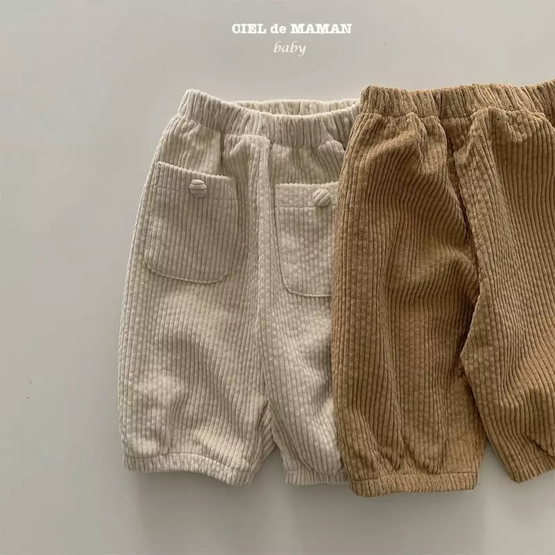 Ciel De Maman - Korean Baby Fashion - #onlinebabyshop - Bean Button Pants - 8