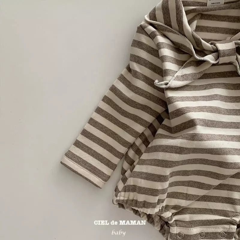 Ciel De Maman - Korean Baby Fashion - #onlinebabyboutique - Ribbon Bodysuit - 4