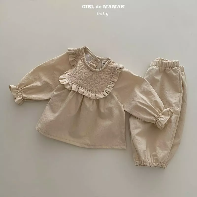 Ciel De Maman - Korean Baby Fashion - #smilingbaby - Nunu Top Bottom Set