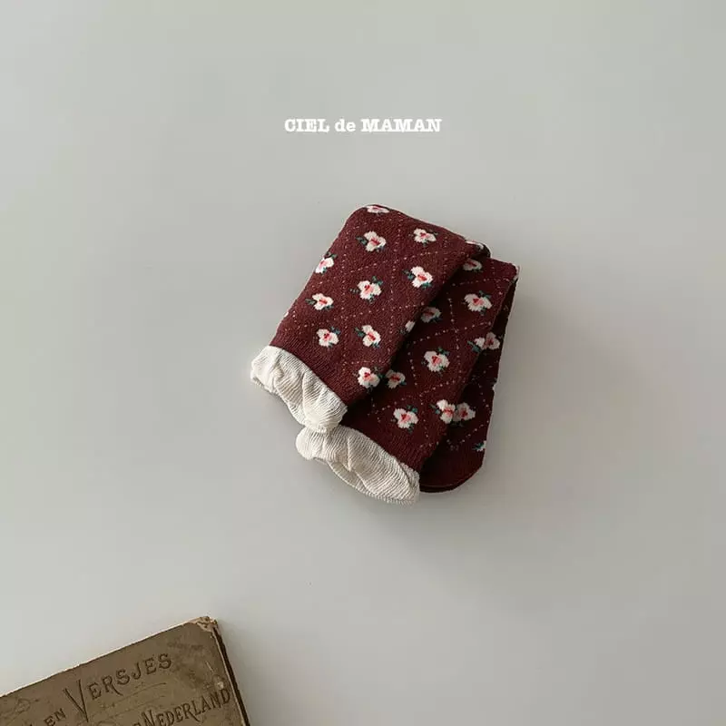 Ciel De Maman - Korean Children Fashion - #Kfashion4kids - Pokdak Flower Socks - 3