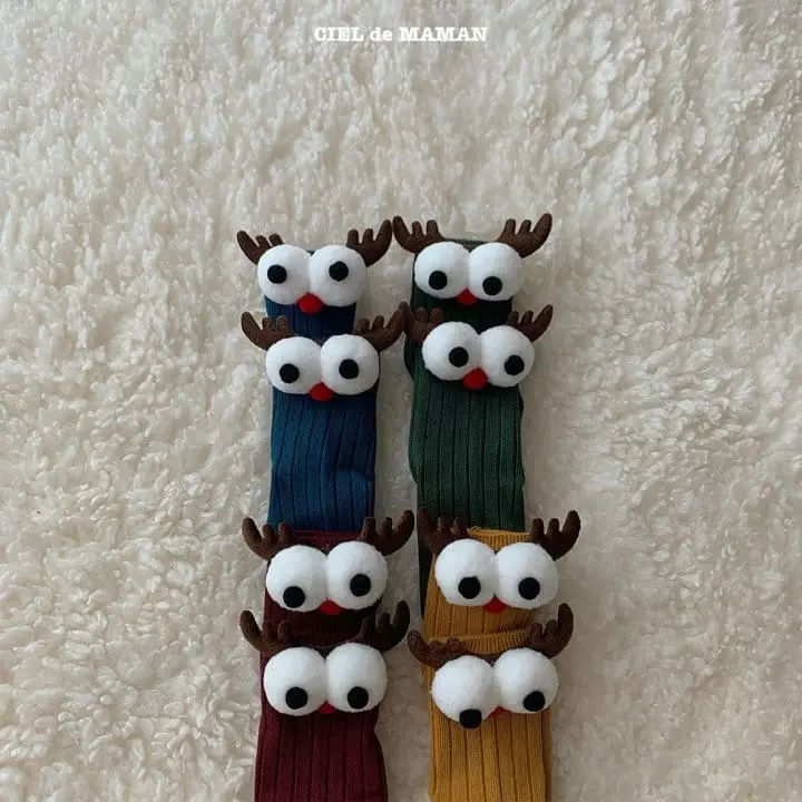 Ciel De Maman - Korean Children Fashion - #Kfashion4kids - Big Eyes Socks - 5