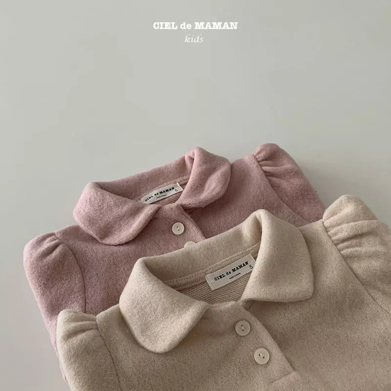 Ciel De Maman - Korean Children Fashion - #designkidswear - Circle Collar Tee