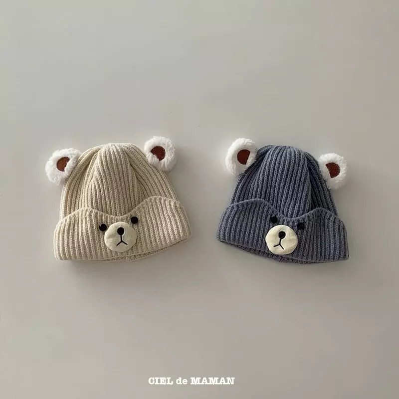 Ciel De Maman - Korean Children Fashion - #designkidswear - Bear Beanie - 7