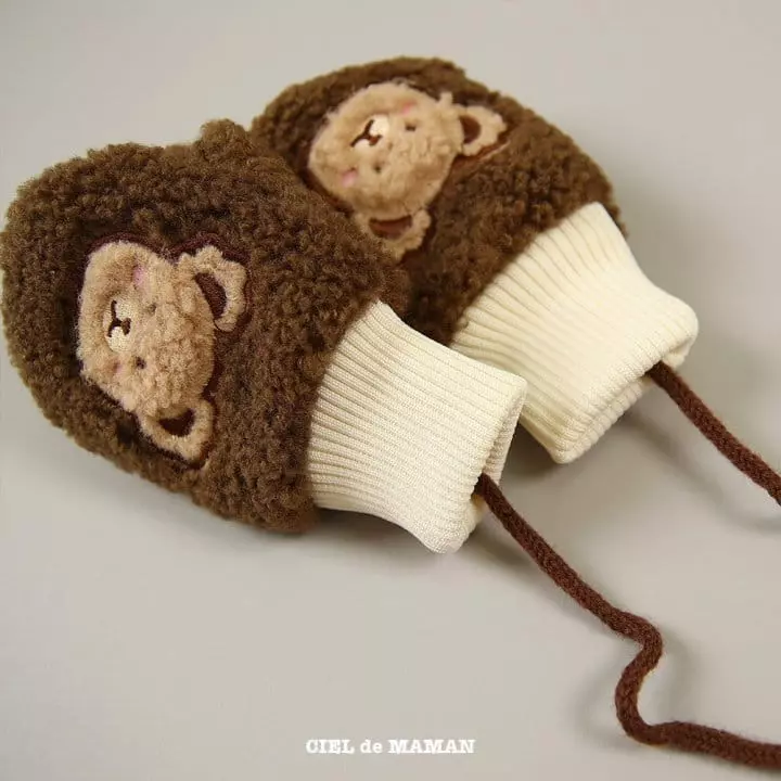 Ciel De Maman - Korean Children Fashion - #designkidswear - Bear Mittens - 2
