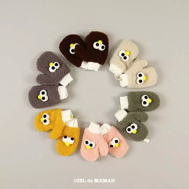 Ciel De Maman - Korean Children Fashion - #designkidswear - Big Eyes Mittens