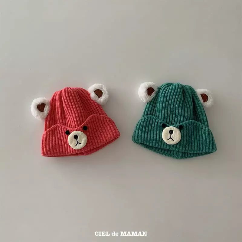 Ciel De Maman - Korean Children Fashion - #discoveringself - Bear Beanie - 8