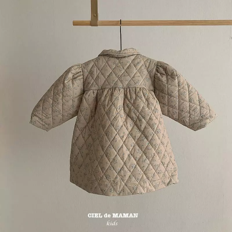 Ciel De Maman - Korean Children Fashion - #fashionkids - Flwoer Quilting Jacket - 8
