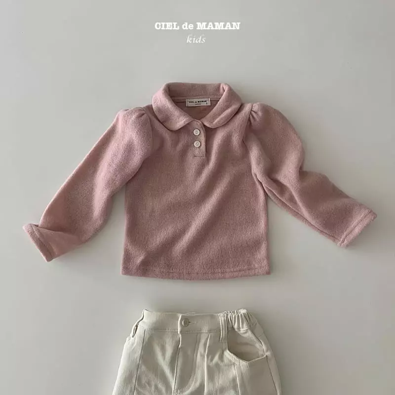Ciel De Maman - Korean Children Fashion - #fashionkids - Circle Collar Tee - 3