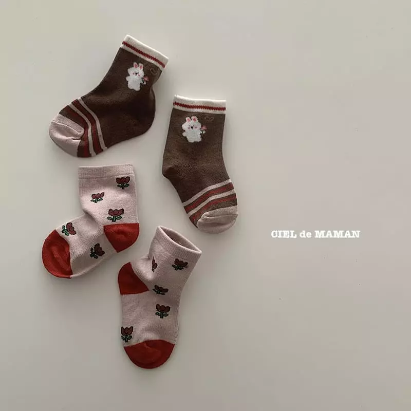 Ciel De Maman - Korean Children Fashion - #kidzfashiontrend - Red Socks
