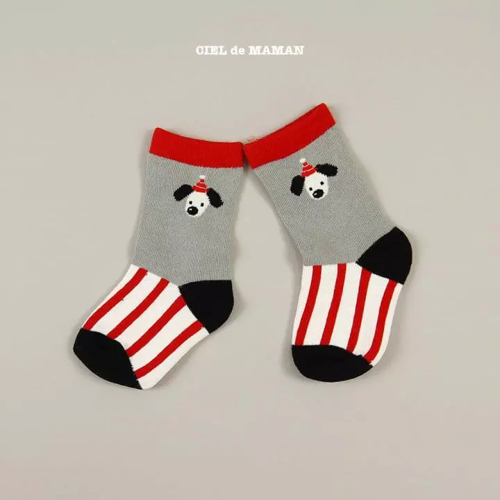 Ciel De Maman - Korean Children Fashion - #kidzfashiontrend - Puppy Socks - 5