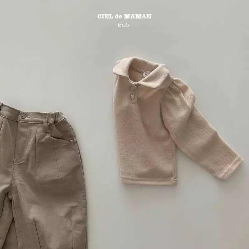 Ciel De Maman - Korean Children Fashion - #littlefashionista - Circle Collar Tee - 8