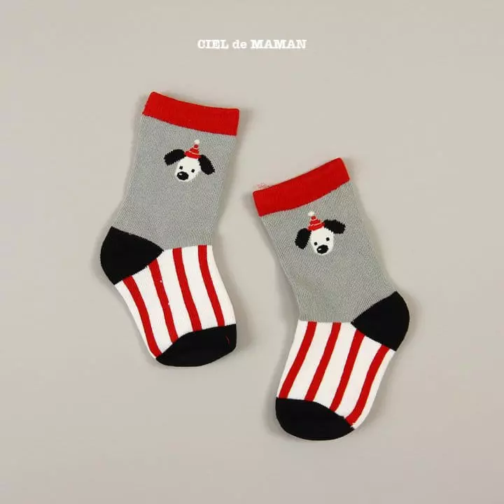 Ciel De Maman - Korean Children Fashion - #littlefashionista - Puppy Socks - 7