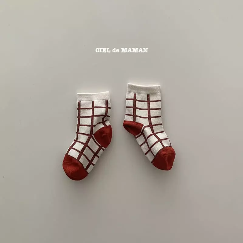 Ciel De Maman - Korean Children Fashion - #prettylittlegirls - Red Socks - 6