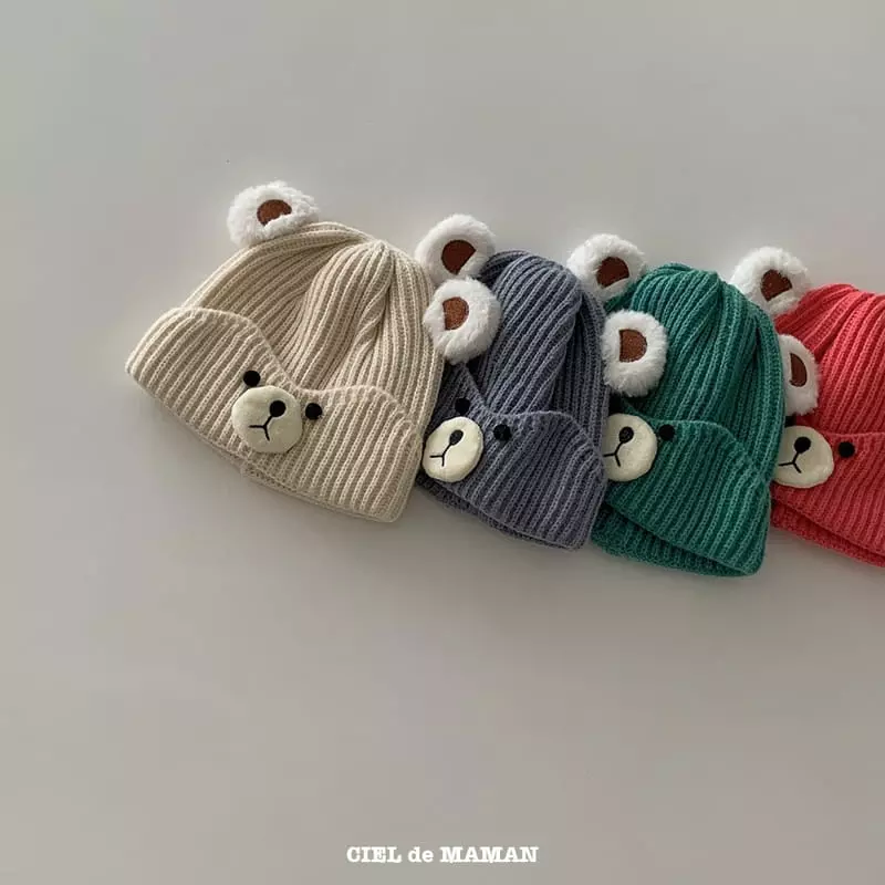 Ciel De Maman - Korean Children Fashion - #prettylittlegirls - Bear Beanie