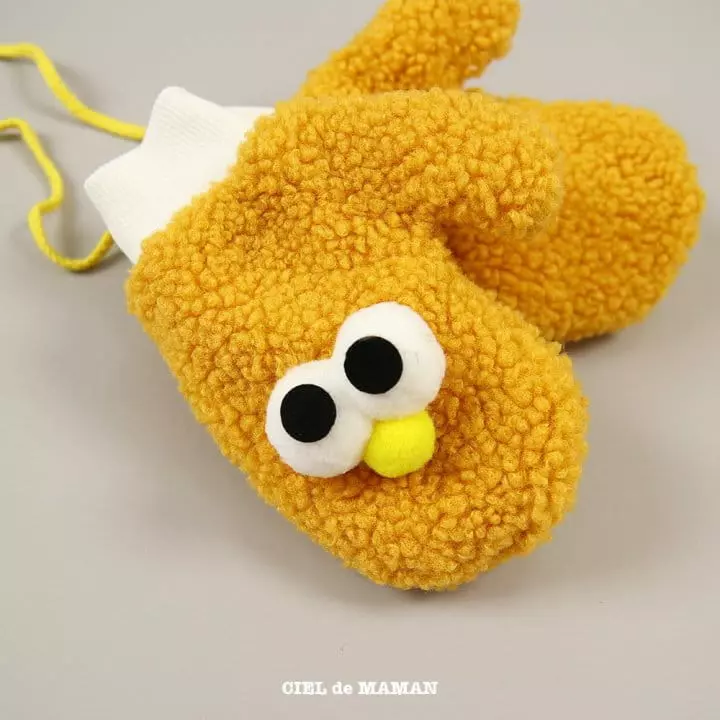 Ciel De Maman - Korean Children Fashion - #todddlerfashion - Big Eyes Mittens - 12