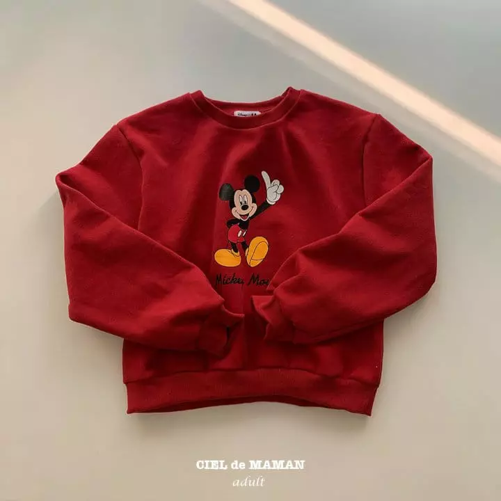 Ciel De Maman - Korean Women Fashion - #momslook - Mickey Sweatshirt Mom - 8