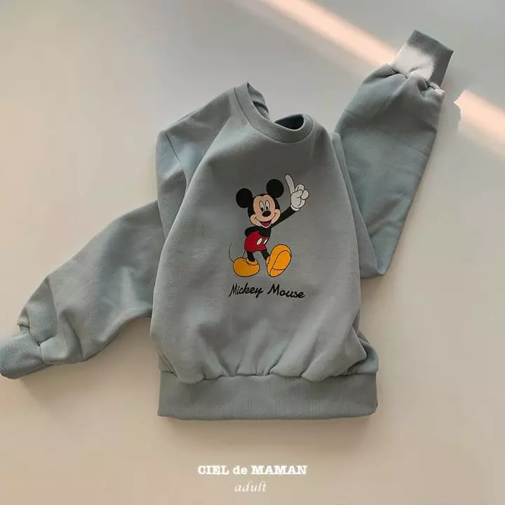 Ciel De Maman - Korean Women Fashion - #thelittlethings - Mickey Sweatshirt Mom - 5