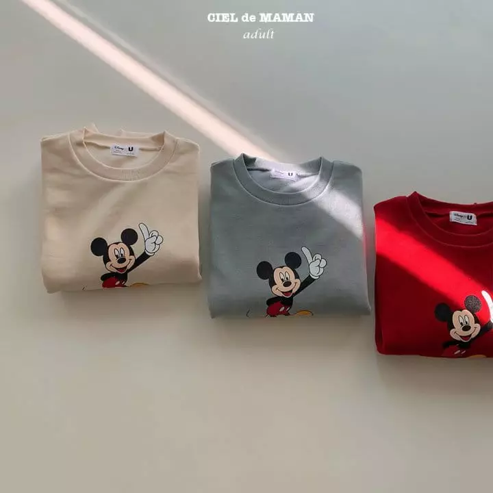 Ciel De Maman - Korean Women Fashion - #womensfashion - Mickey Sweatshirt Mom - 9