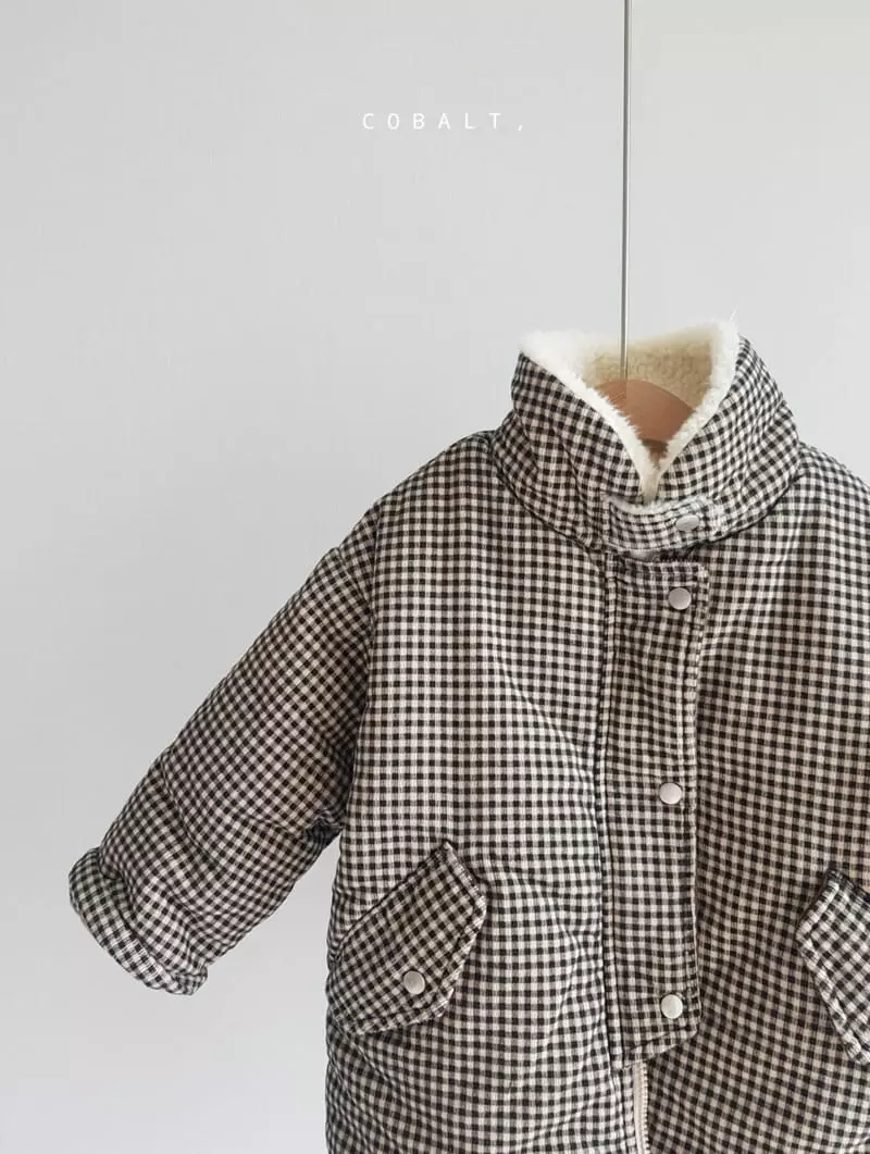 Cobalt - Korean Children Fashion - #childrensboutique - Rib Check Jacket - 5