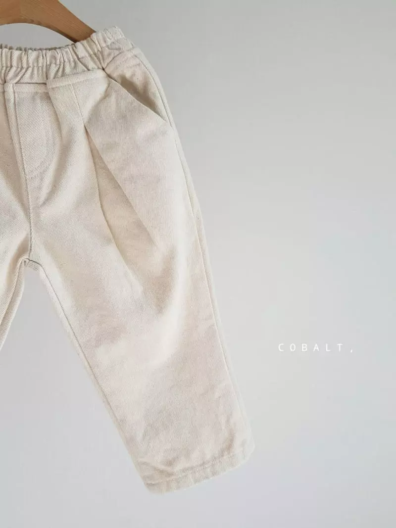 Cobalt - Korean Children Fashion - #designkidswear - Two Tuck Pabnts