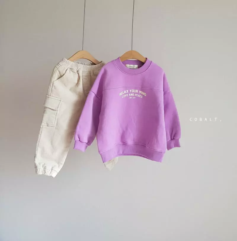 Cobalt - Korean Children Fashion - #designkidswear - Rib Fleece Pants - 8