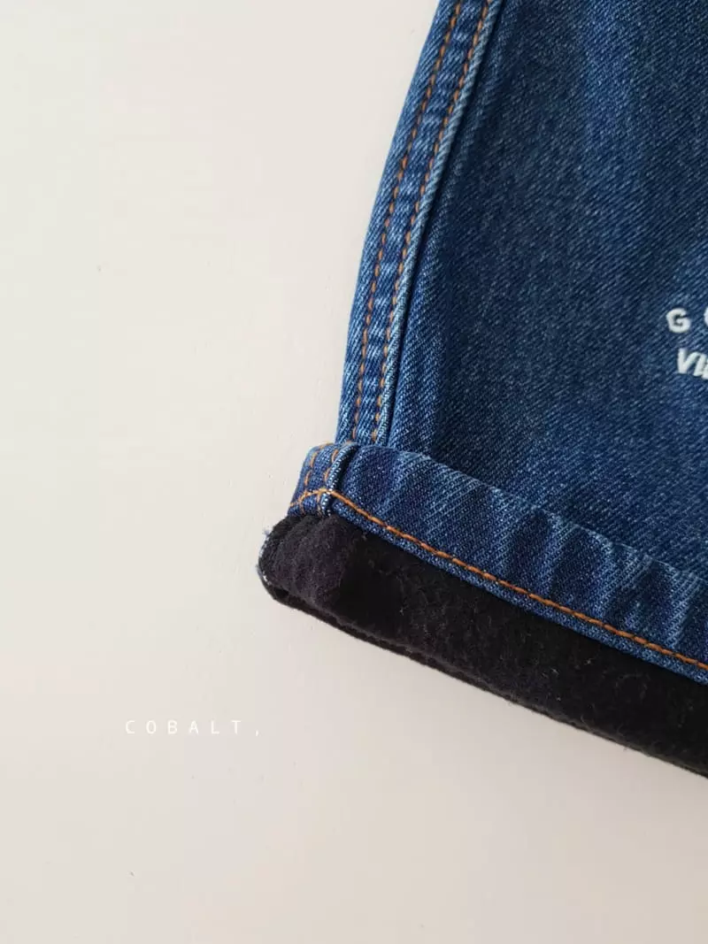 Cobalt - Korean Children Fashion - #kidsshorts - Good Embrodiery Jeans - 2