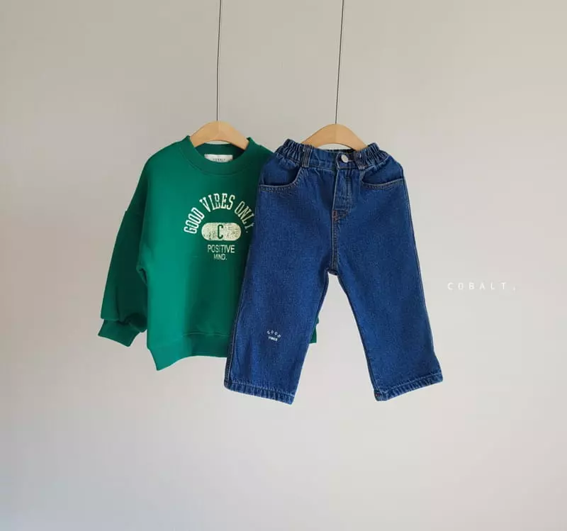 Cobalt - Korean Children Fashion - #kidsstore - Good Embrodiery Jeans - 3