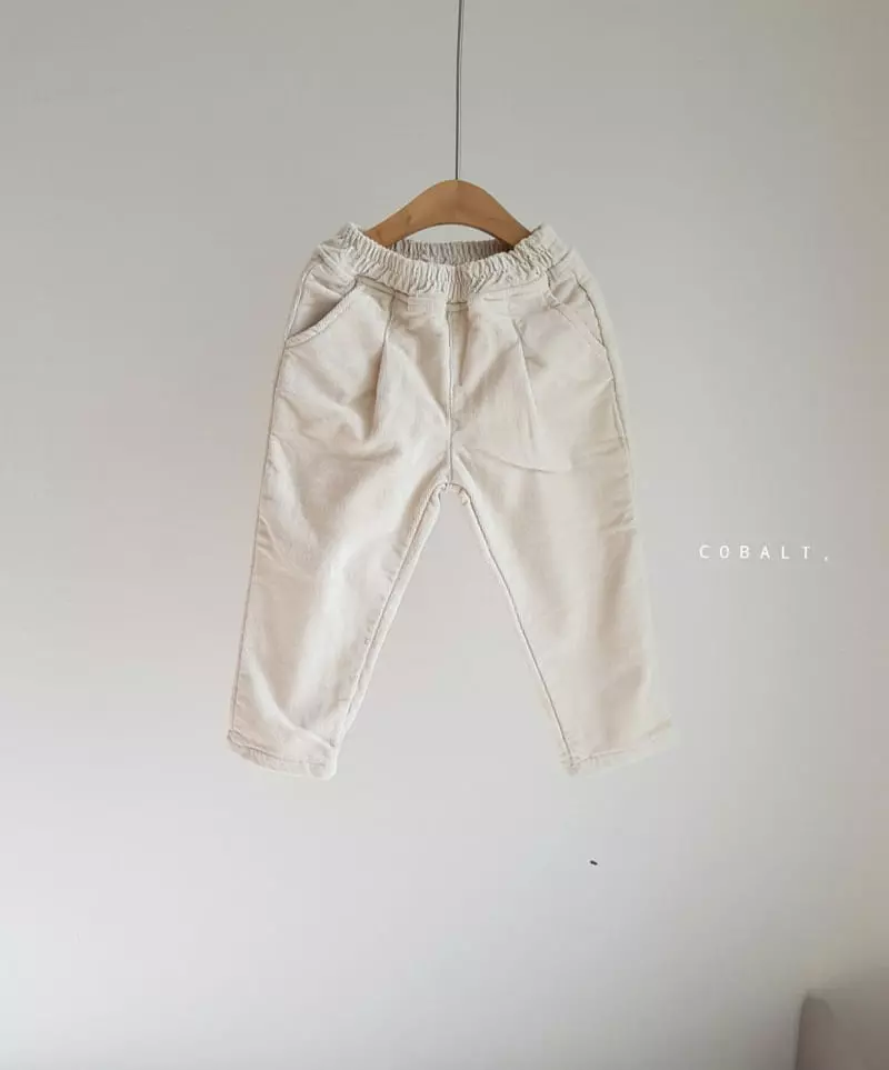 Cobalt - Korean Children Fashion - #littlefashionista - Rib Fleece Pants - 2