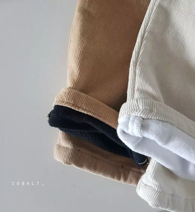Cobalt - Korean Children Fashion - #prettylittlegirls - Rib Fleece Pants - 5