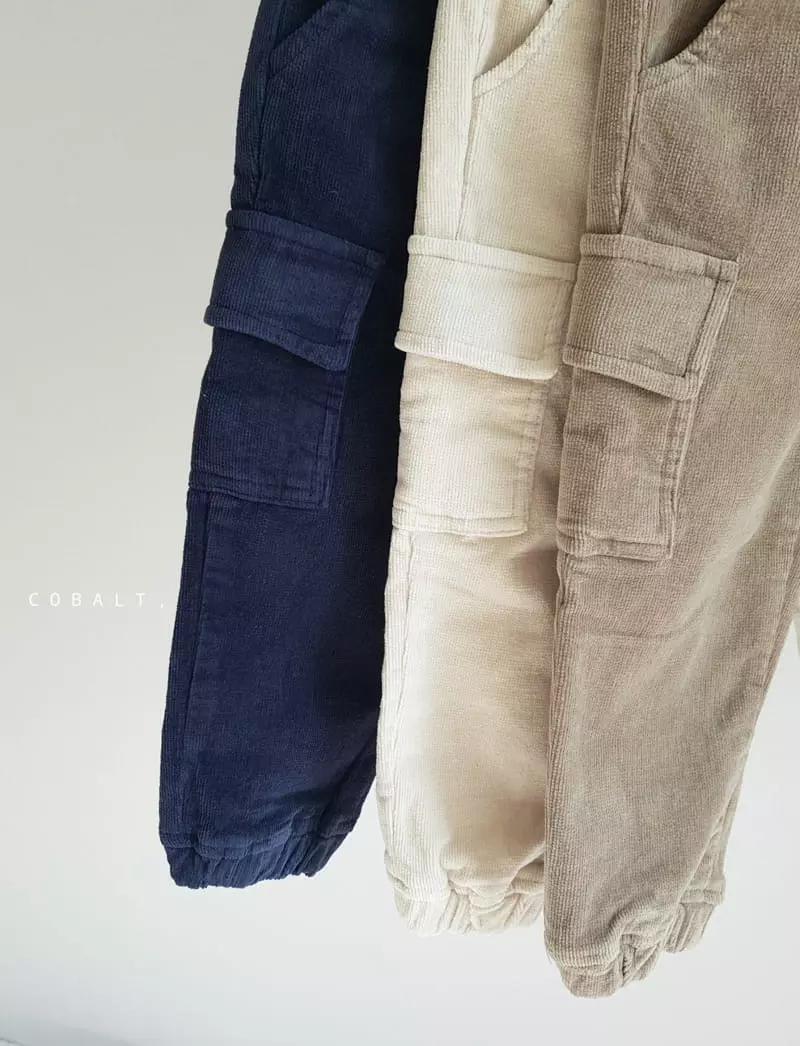 Cobalt - Korean Children Fashion - #todddlerfashion - Rib Fleece Pants - 4