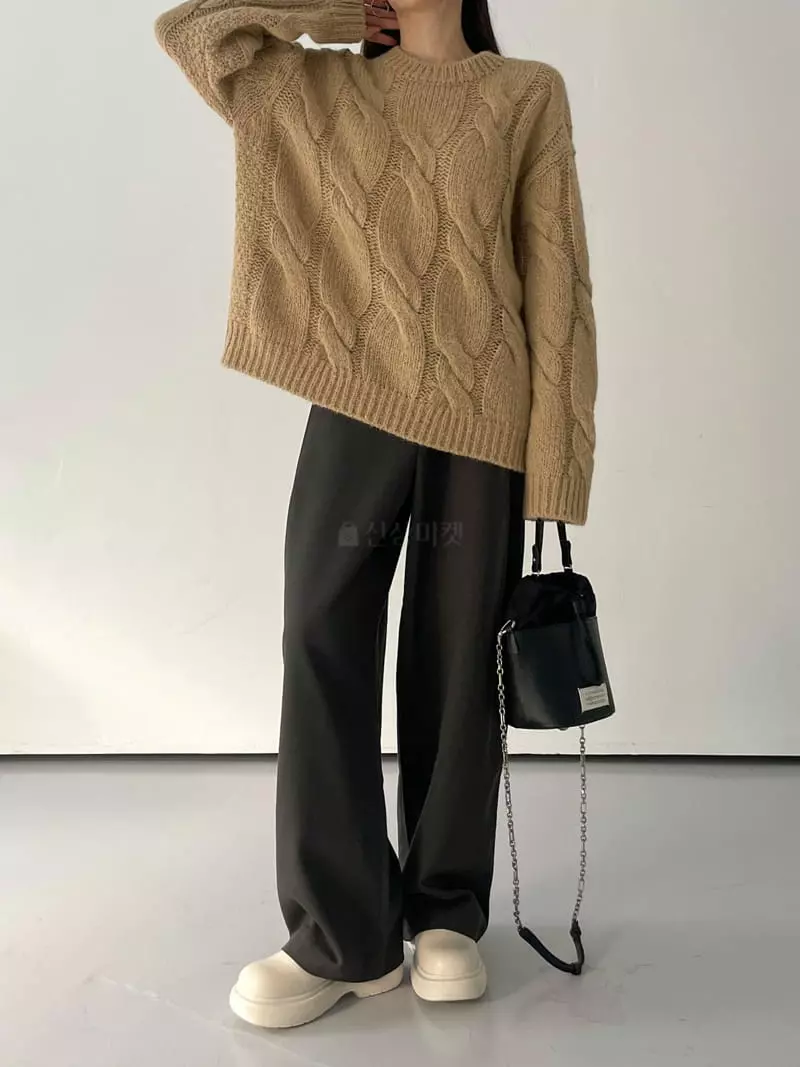 Cocoschon - Korean Women Fashion - #momslook - Marie Knit Tee